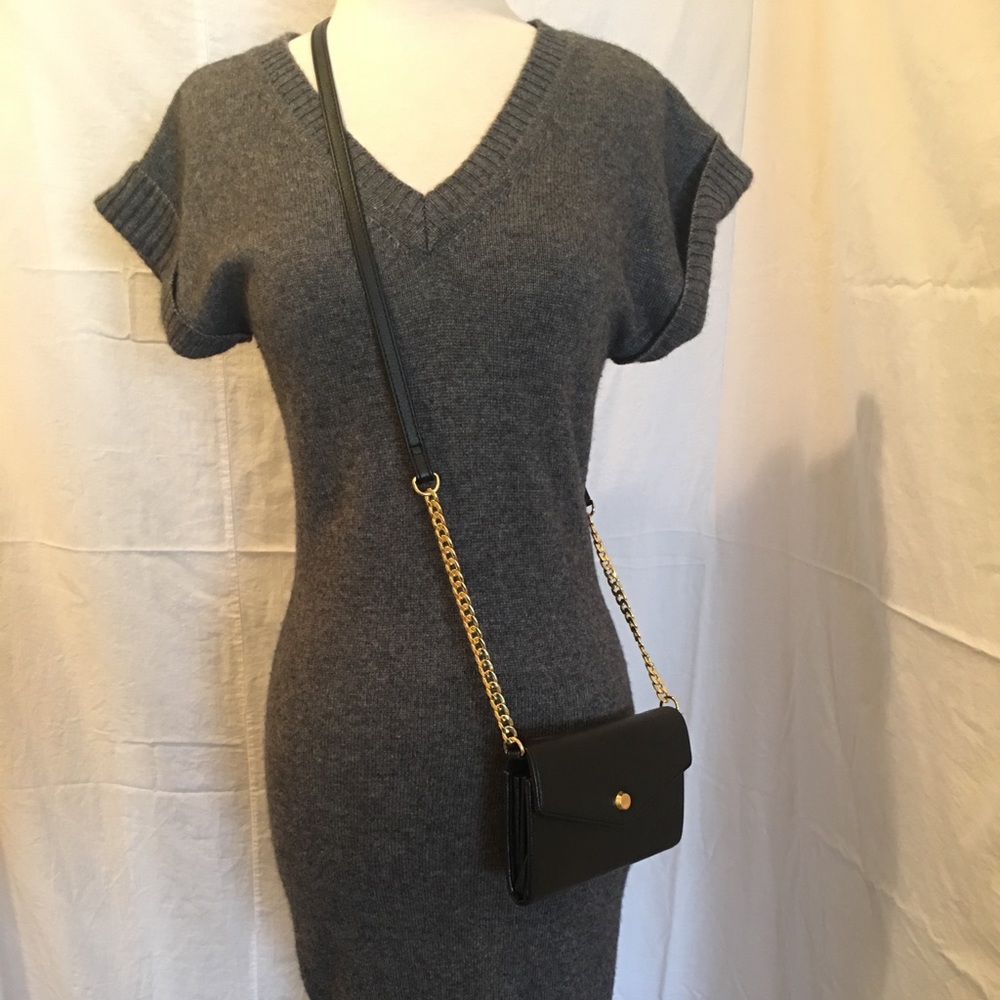H&M Gray V-neck Sweater Dress